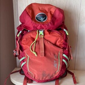 Osprey Jet 18 Red and Orange Backpack